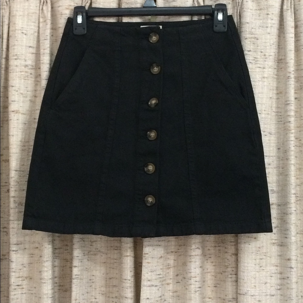 Cotton On Button Through Denim Mini Skirt